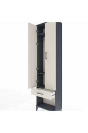 Arges Dolap 3 Raflı Tek Çekmeceli Tek Askılı 60x30x221 - S29M021V4A