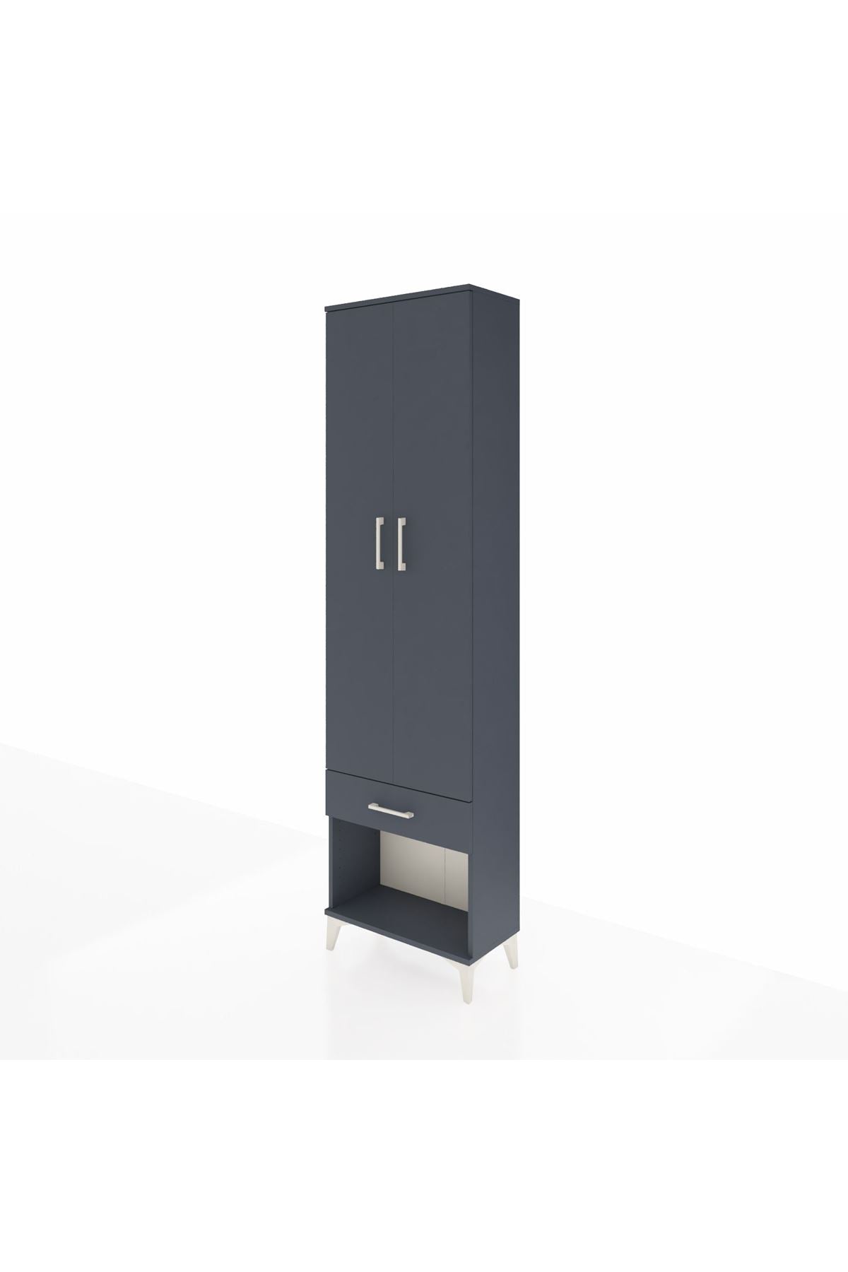 Arges Dolap 3 Raflı Tek Çekmeceli Tek Askılı 60x30x221 - S29M021V5A