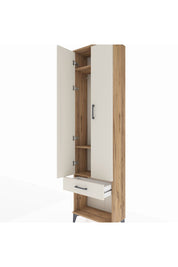 Arges Dolap 3 Raflı Tek Çekmeceli Tek Askılı 60x30x221 - S29M021V7A