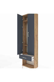 Arges Dolap 3 Raflı Tek Çekmeceli Tek Askılı 60x30x221 - S29M021V8A