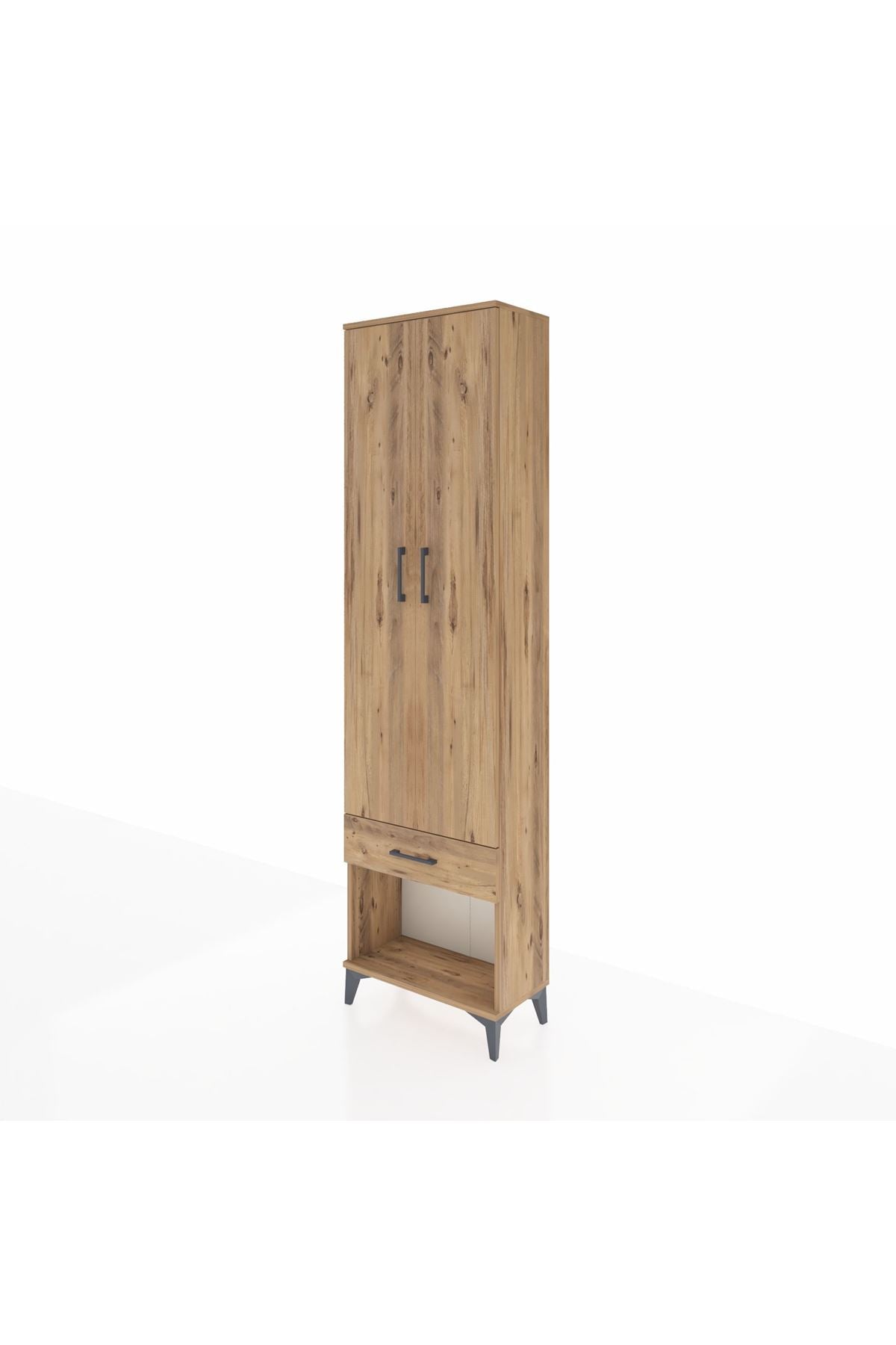 Arges Dolap 3 Raflı Tek Çekmeceli Tek Askılı 60x30x221 - S29M021V9A