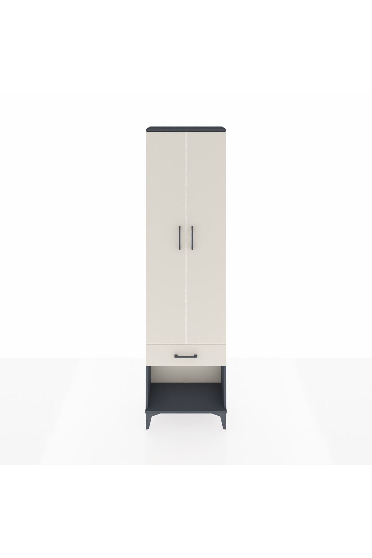 Arges Dolap 4 Raflı Tek Çekmeceli 2 Kapaklı 60x30x221 - S29M022V4A