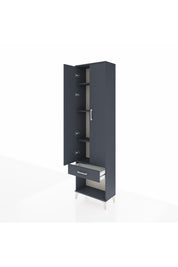 Arges Dolap 4 Raflı Tek Çekmeceli 2 Kapaklı 60x30x221 - S29M022V5A