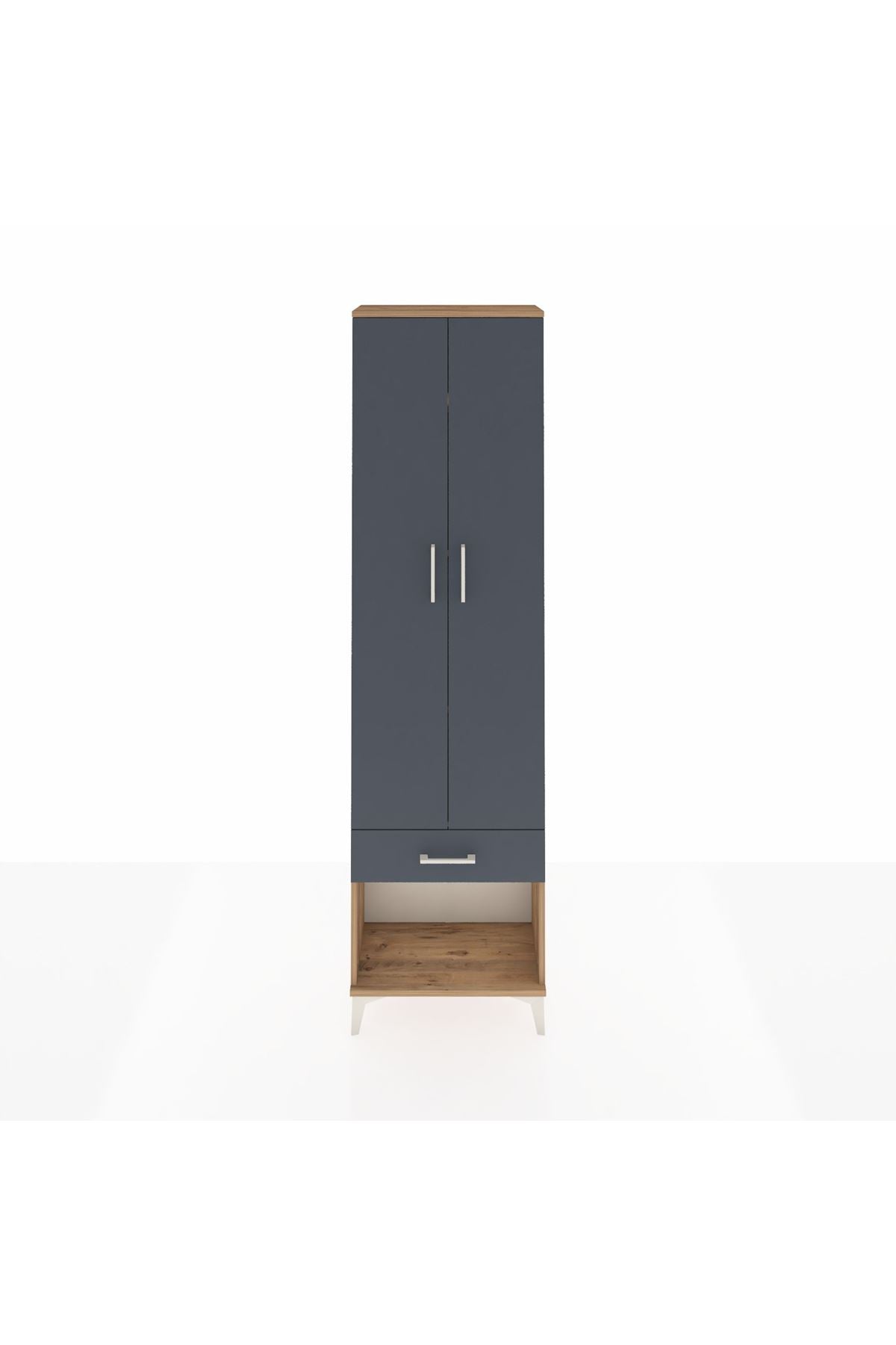 Arges Dolap 4 Raflı Tek Çekmeceli 2 Kapaklı 60x30x221 - S29M022V8A