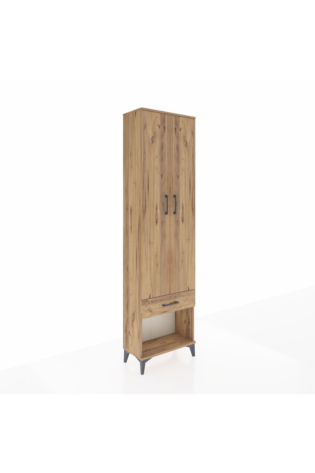 Arges Dolap 4 Raflı Tek Çekmeceli 2 Kapaklı 60x30x221 - S29M022V9A