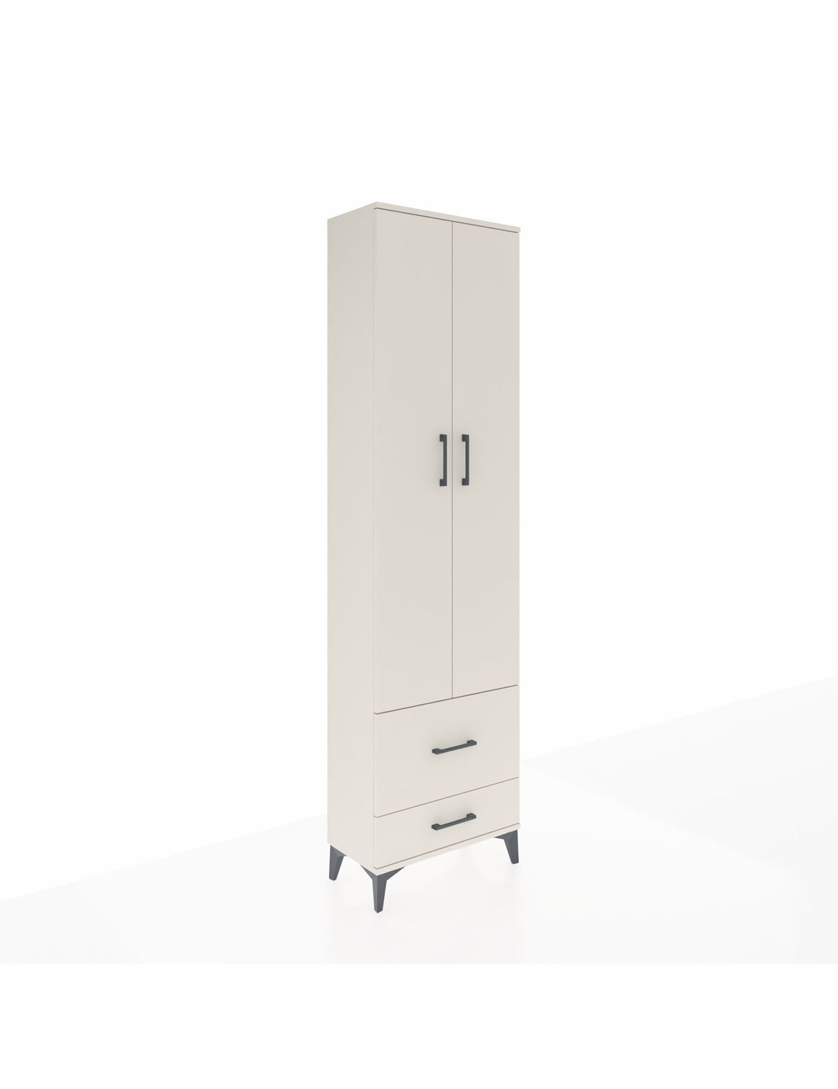 Arges Dolap 3 Raflı 2 Çekmeceli Tek Askılı 60x30x221 - S29M023V1A