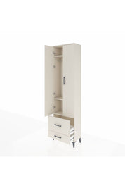 Arges Dolap 3 Raflı 2 Çekmeceli Tek Askılı 60x30x221 - S29M023V1A