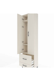 Arges Dolap 3 Raflı 2 Çekmeceli Tek Askılı 60x30x221 - S29M023V1A