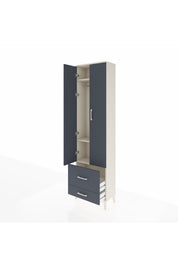 Arges Dolap 3 Raflı 2 Çekmeceli Tek Askılı 60x30x221 - S29M023V2A