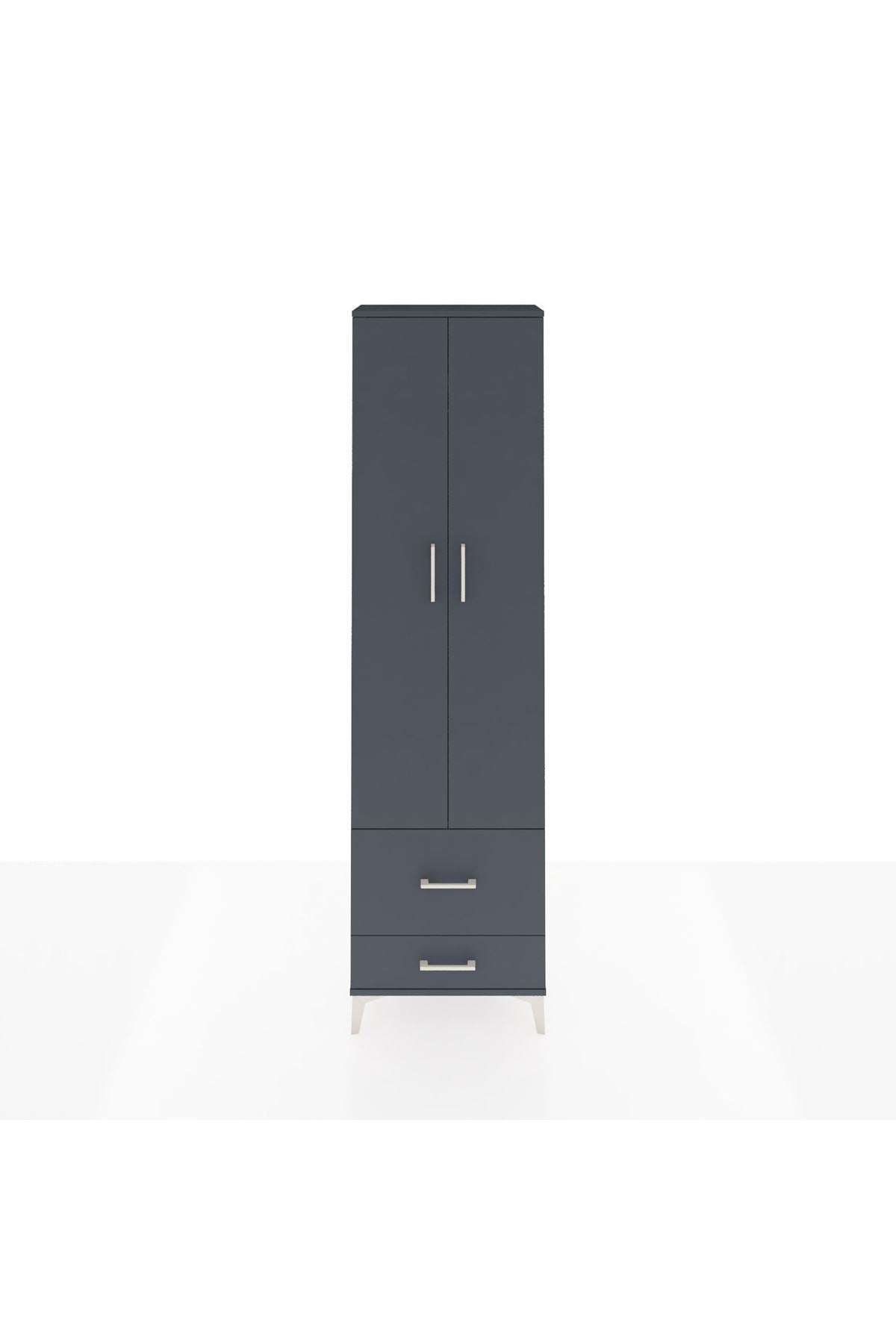 Arges Dolap 3 Raflı 2 Çekmeceli Tek Askılı 60x30x221 - S29M023V5A