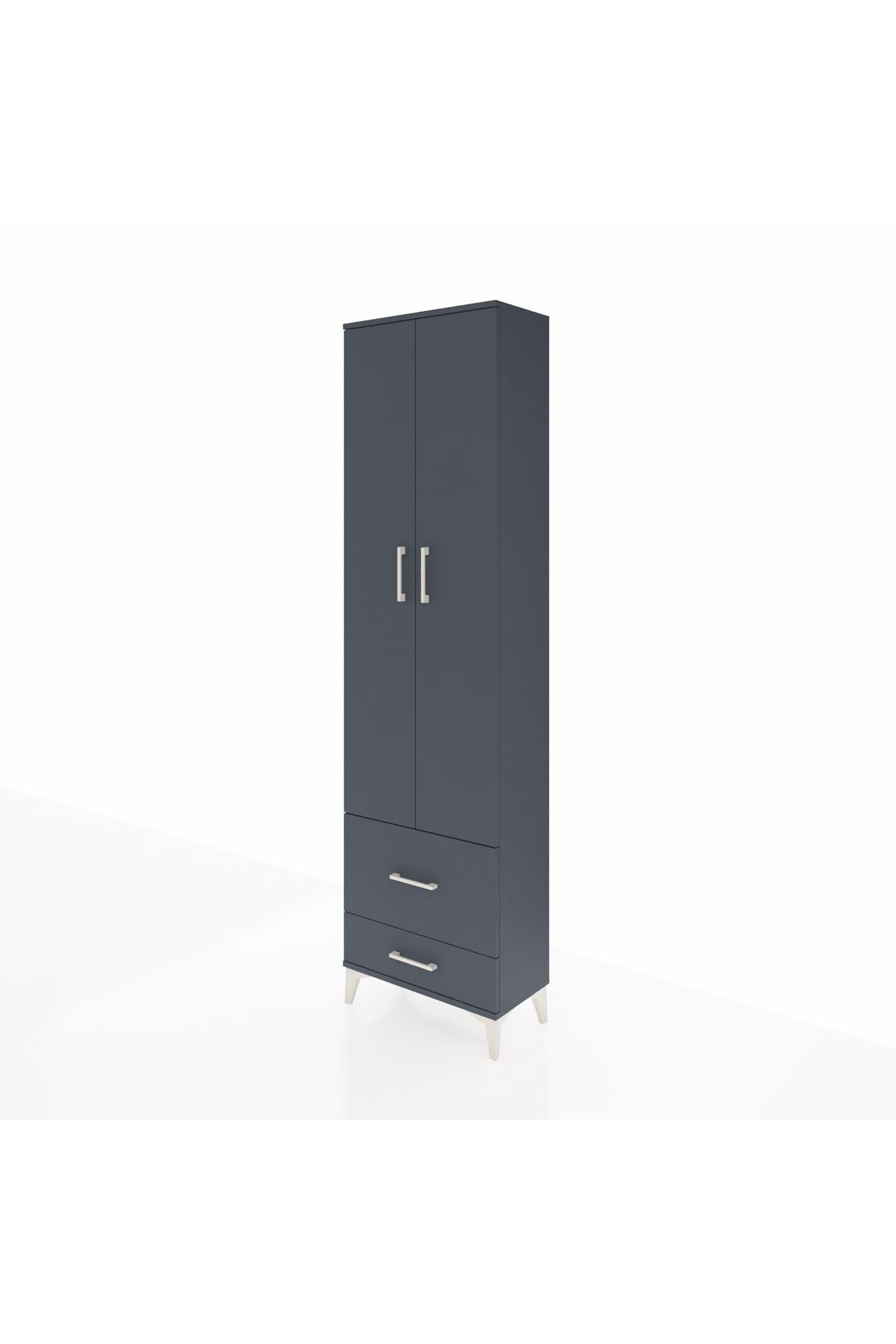 Arges Dolap 3 Raflı 2 Çekmeceli Tek Askılı 60x30x221 - S29M023V5A