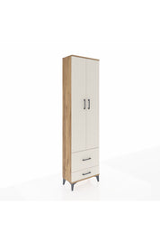 Arges Dolap 3 Raflı 2 Çekmeceli Tek Askılı 60x30x221 - S29M023V7A