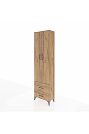 Arges Dolap 3 Raflı 2 Çekmeceli Tek Askılı 60x30x221 - S29M023V9A