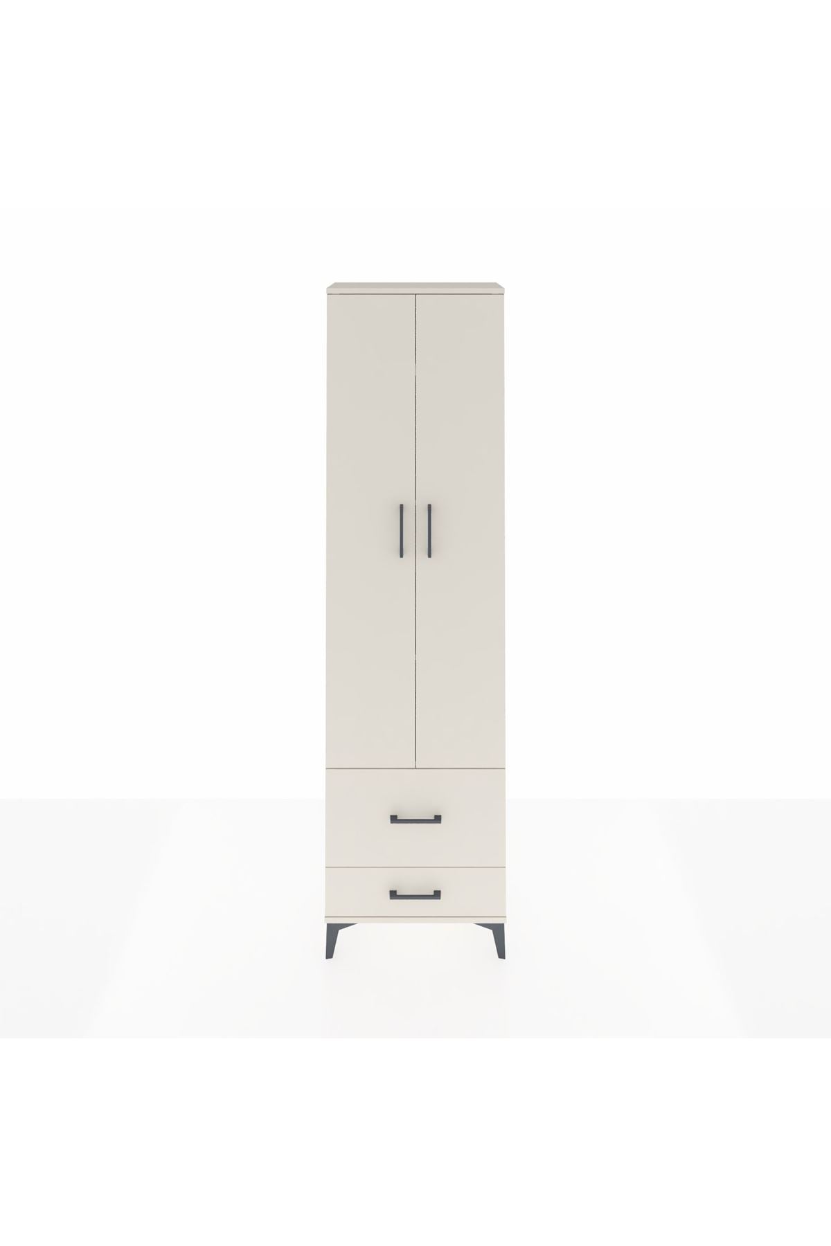 Arges Dolap 4 Raflı 2 Çekmeceli 2 Kapaklı 60x30x221 - S29M024V1A