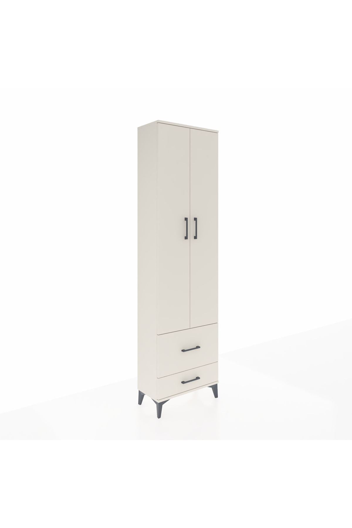 Arges Dolap 4 Raflı 2 Çekmeceli 2 Kapaklı 60x30x221 - S29M024V1A