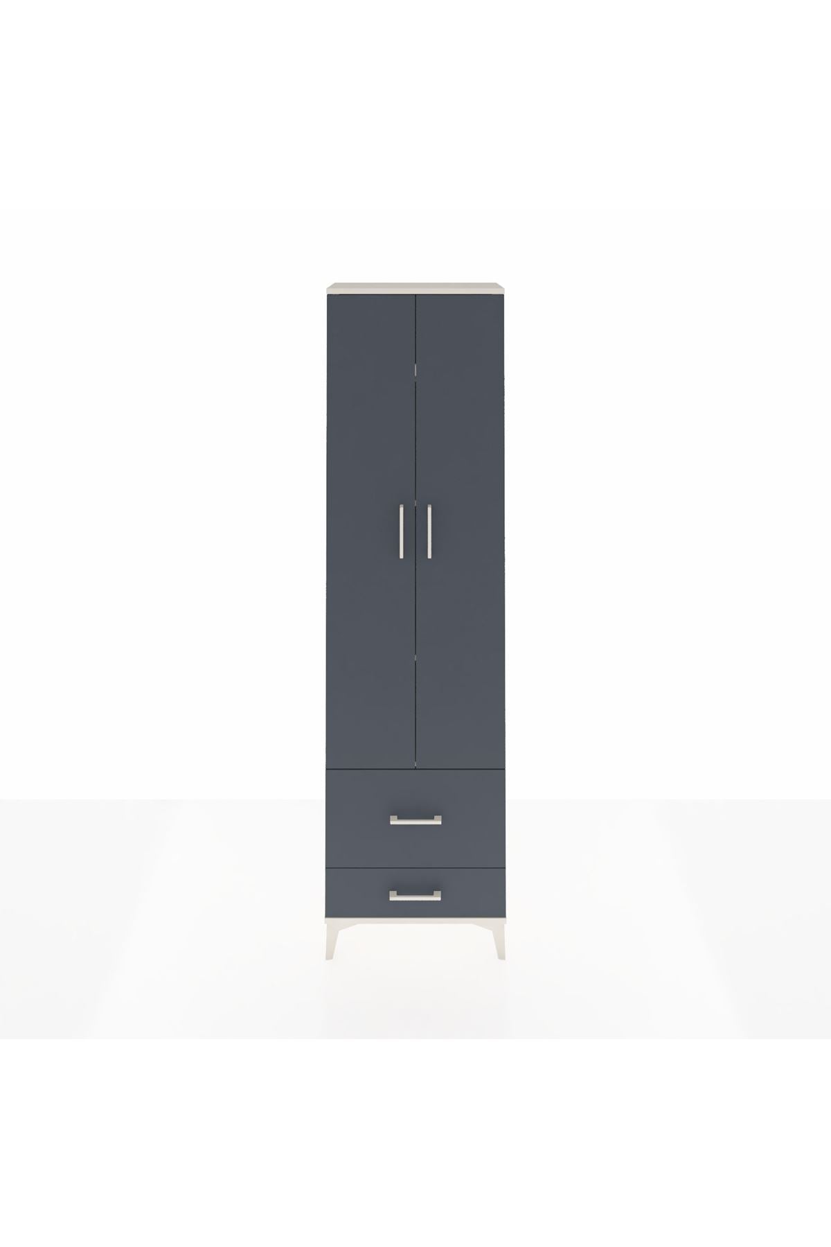Arges Dolap 4 Raflı 2 Çekmeceli 2 Kapaklı 60x30x221 - S29M024V2A