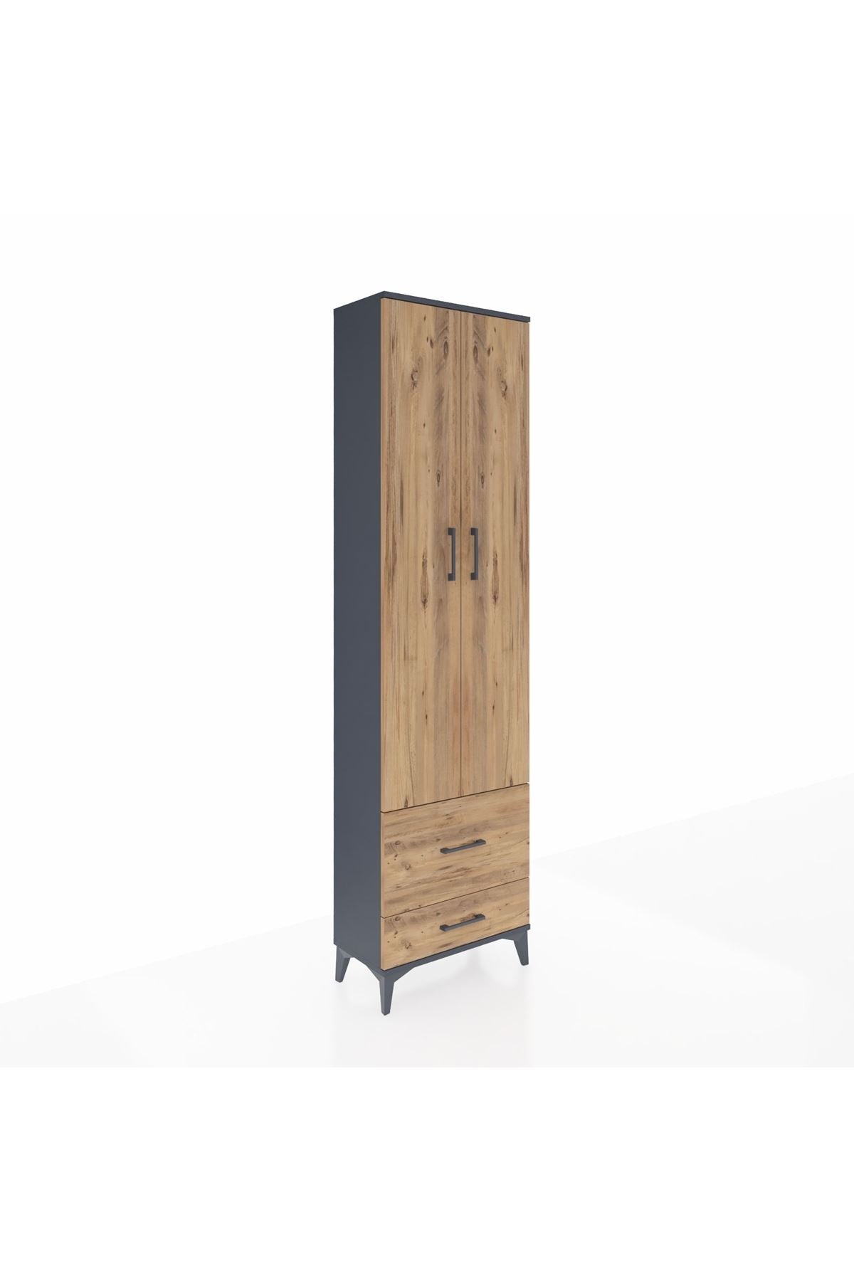 Arges Dolap 4 Raflı 2 Çekmeceli 2 Kapaklı 60x30x221 - S29M024V6A