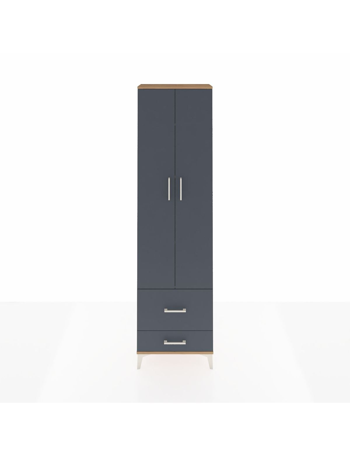 Arges Dolap 4 Raflı 2 Çekmeceli 2 Kapaklı 60x30x221 - S29M024V8A