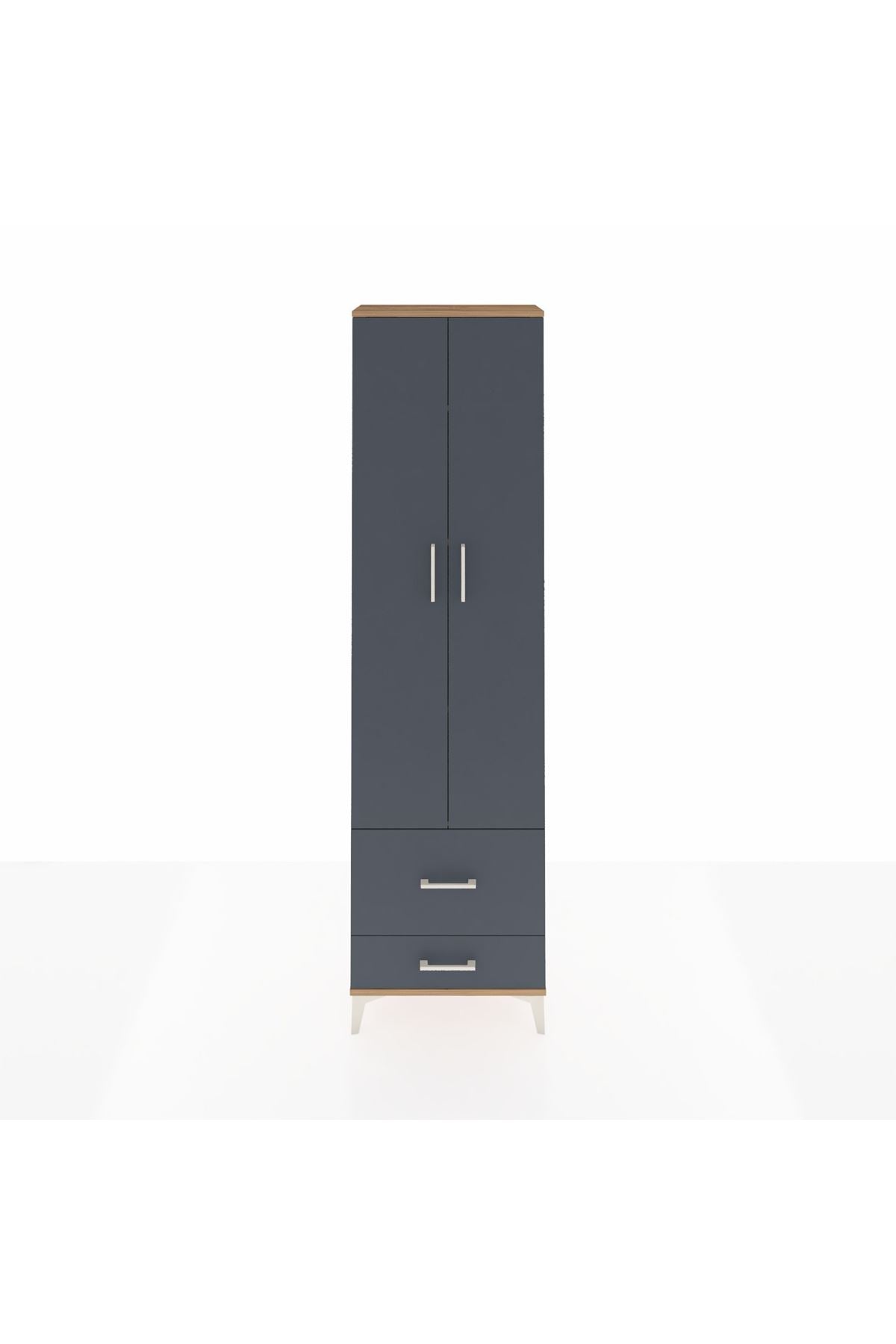 Arges Dolap 4 Raflı 2 Çekmeceli 2 Kapaklı 60x30x221 - S29M024V8A