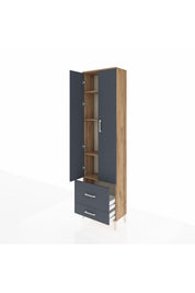 Arges Dolap 4 Raflı 2 Çekmeceli 2 Kapaklı 60x30x221 - S29M024V8A