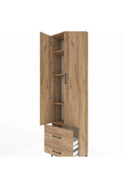 Arges Dolap 4 Raflı 2 Çekmeceli 2 Kapaklı 60x30x221 - S29M024V9A