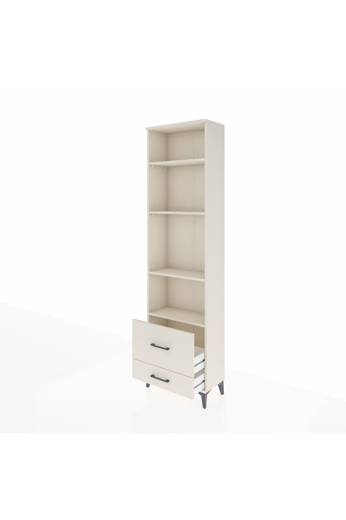 Arges Dolap 4 Raflı 2 Çekmeceli 60x30x221 - S29M025V1A