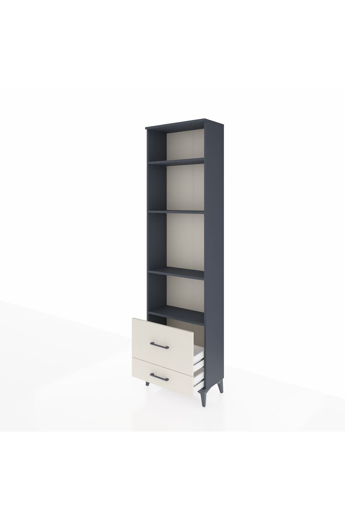 Arges Dolap 4 Raflı 2 Çekmeceli 60x30x221 - S29M025V4A