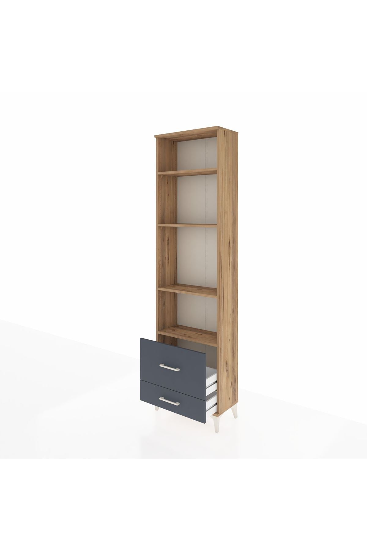 Arges Dolap 4 Raflı 2 Çekmeceli 60x30x221 - S29M025V8A