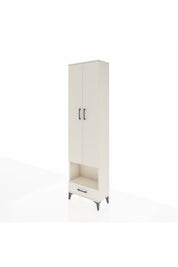 Arges Dolap 4 Raflı Tek Çekmeceli Tek Askılı 60x30x221 - S29M026V1A