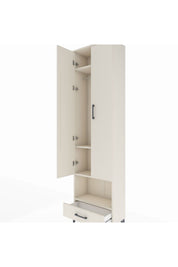 Arges Dolap 4 Raflı Tek Çekmeceli Tek Askılı 60x30x221 - S29M026V1A