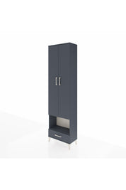 Arges Dolap 4 Raflı Tek Çekmeceli Tek Askılı 60x30x221 - S29M026V5A