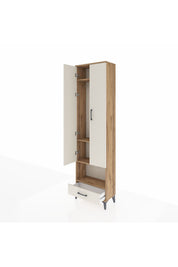 Arges Dolap 4 Raflı Tek Çekmeceli Tek Askılı 60x30x221 - S29M026V7A