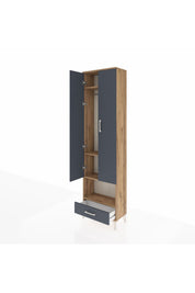 Arges Dolap 4 Raflı Tek Çekmeceli Tek Askılı 60x30x221 - S29M026V8A