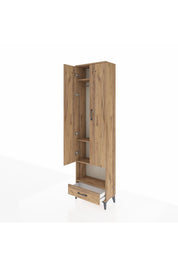 Arges Dolap 4 Raflı Tek Çekmeceli Tek Askılı 60x30x221 - S29M026V9A