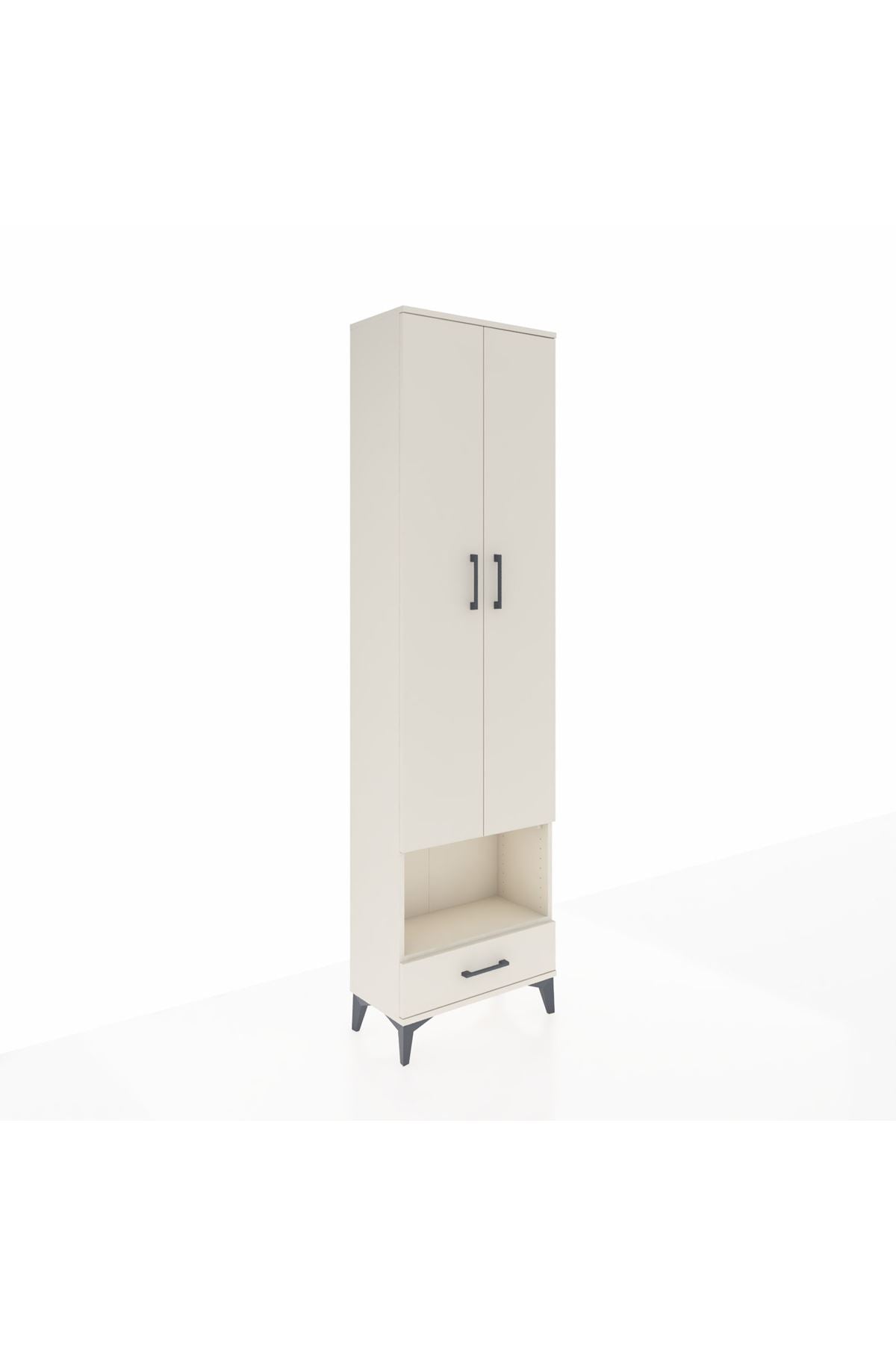 Arges Dolap 5 Raflı Tek Çekmeceli Tek Askılı 60x30x221 - S29M027V1A