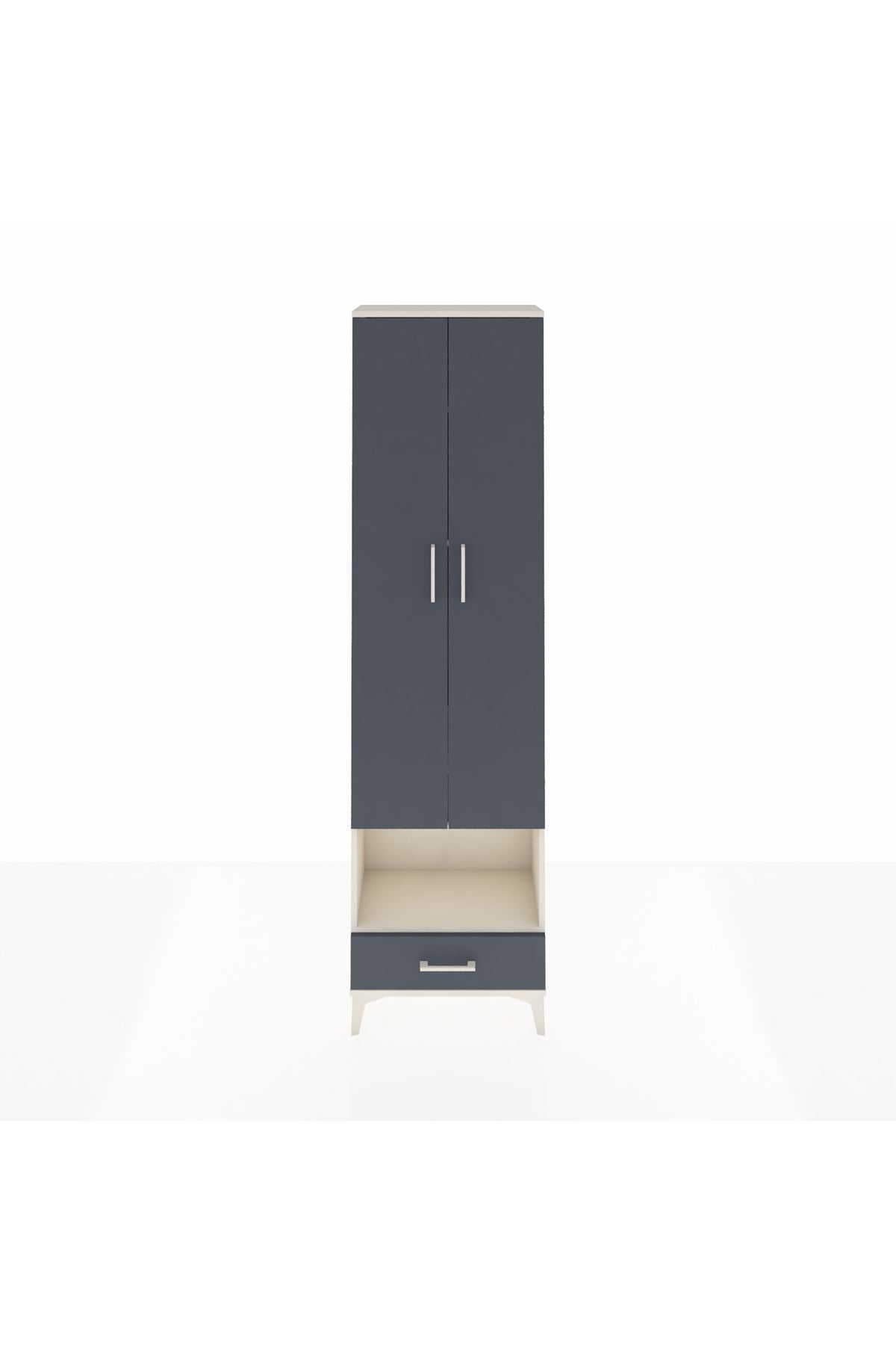 Arges Dolap 5 Raflı Tek Çekmeceli Tek Askılı 60x30x221 - S29M027V2A