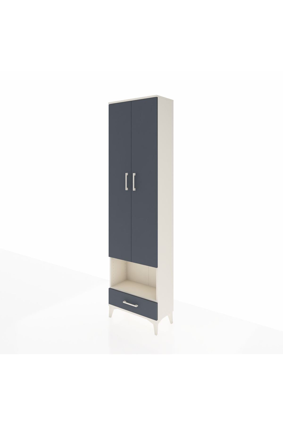 Arges Dolap 5 Raflı Tek Çekmeceli Tek Askılı 60x30x221 - S29M027V2A