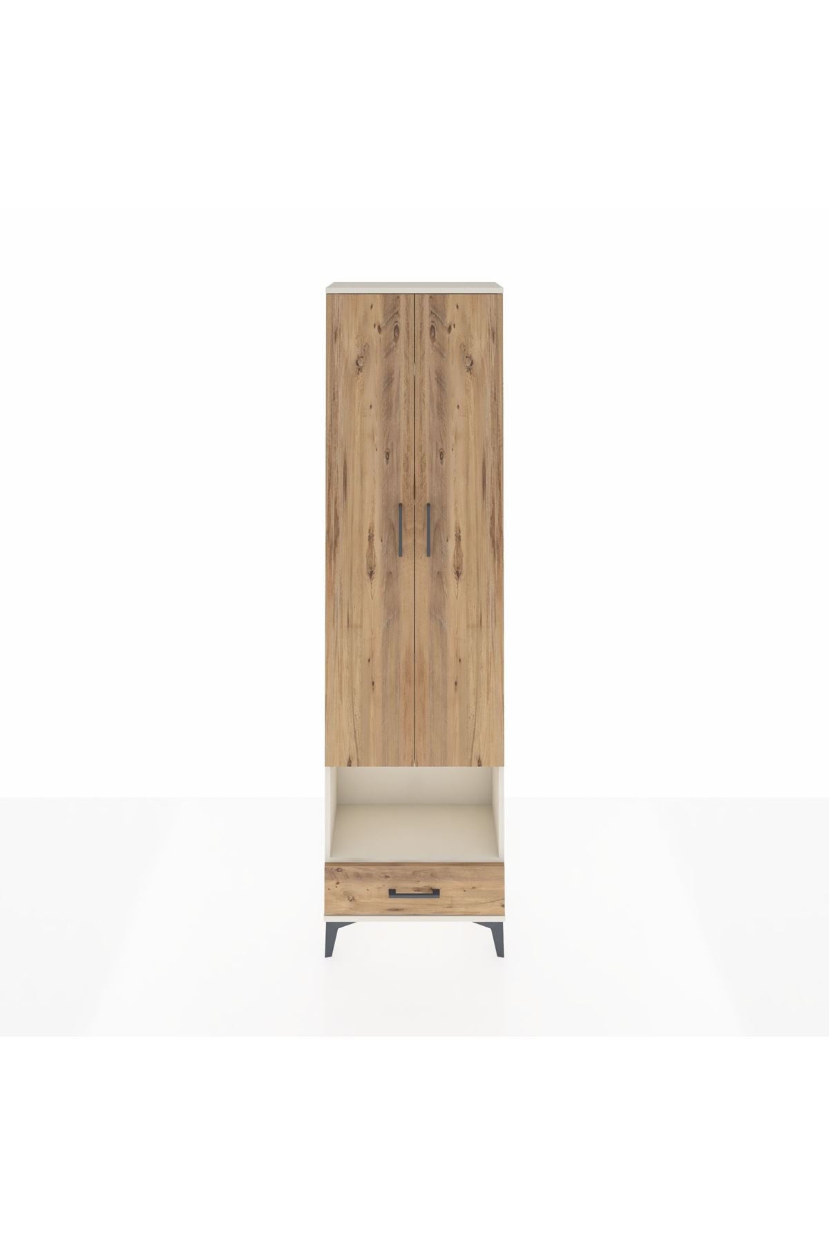 Arges Dolap 5 Raflı Tek Çekmeceli Tek Askılı 60x30x221 - S29M027V3A