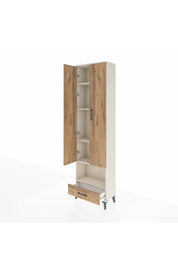 Arges Dolap 5 Raflı Tek Çekmeceli Tek Askılı 60x30x221 - S29M027V3A