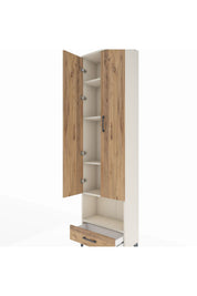 Arges Dolap 5 Raflı Tek Çekmeceli Tek Askılı 60x30x221 - S29M027V3A