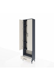 Arges Dolap 5 Raflı Tek Çekmeceli Tek Askılı 60x30x221 - S29M027V4A