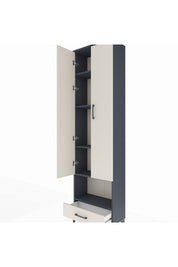 Arges Dolap 5 Raflı Tek Çekmeceli Tek Askılı 60x30x221 - S29M027V4A