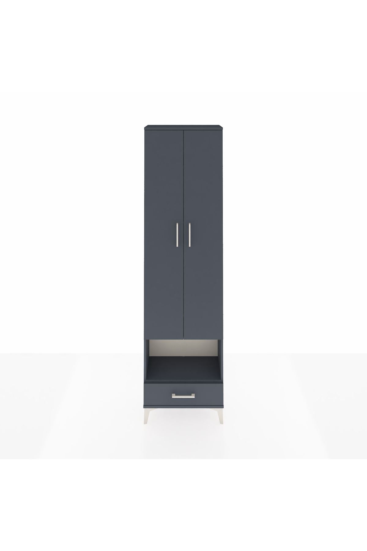 Arges Dolap 5 Raflı Tek Çekmeceli Tek Askılı 60x30x221 - S29M027V5A