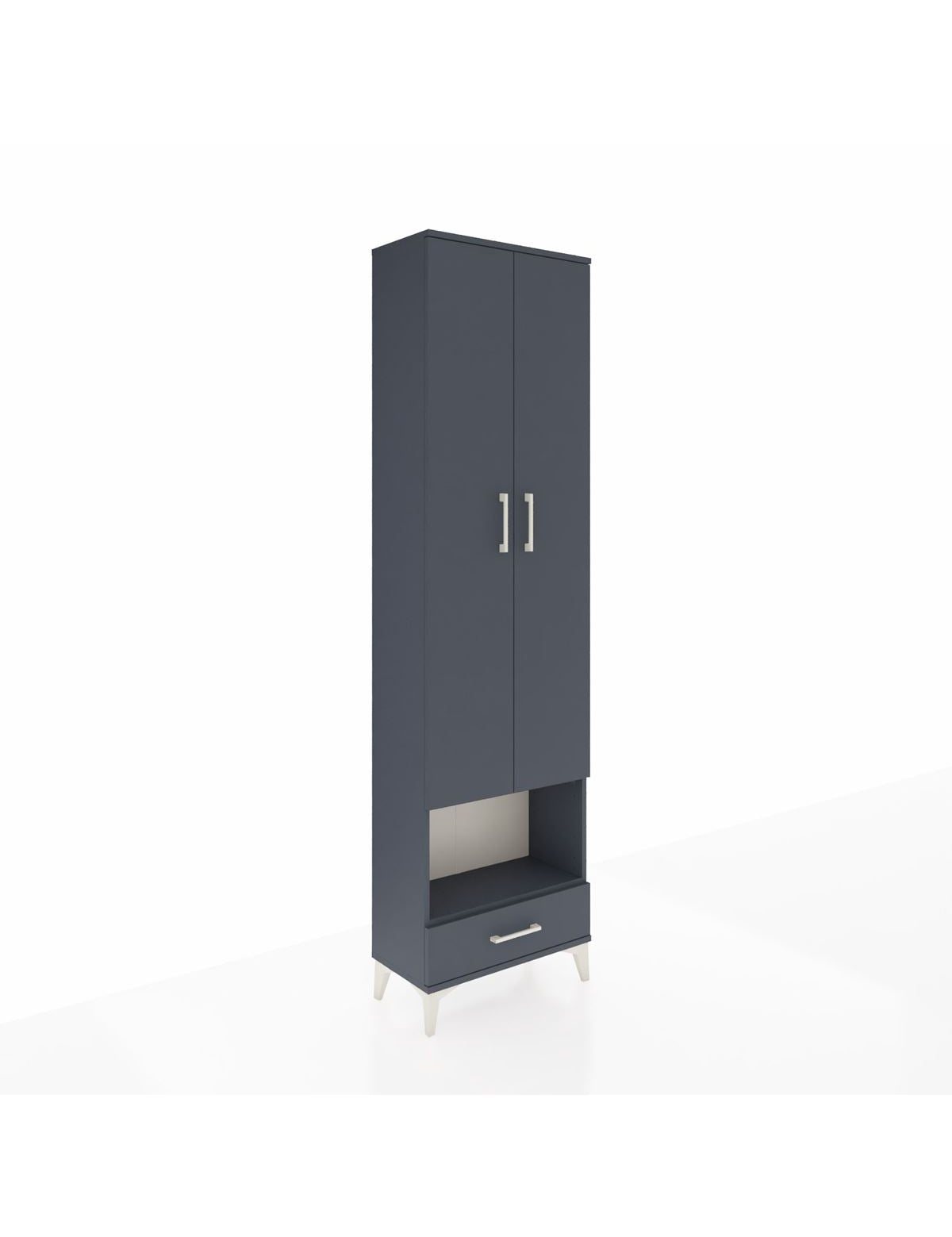 Arges Dolap 5 Raflı Tek Çekmeceli Tek Askılı 60x30x221 - S29M027V5A