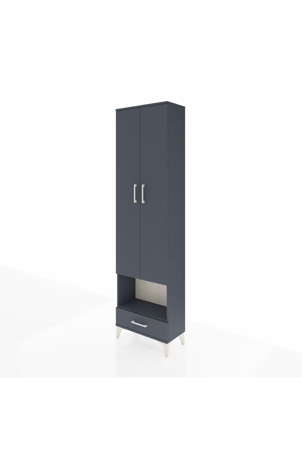 Arges Dolap 5 Raflı Tek Çekmeceli Tek Askılı 60x30x221 - S29M027V5A