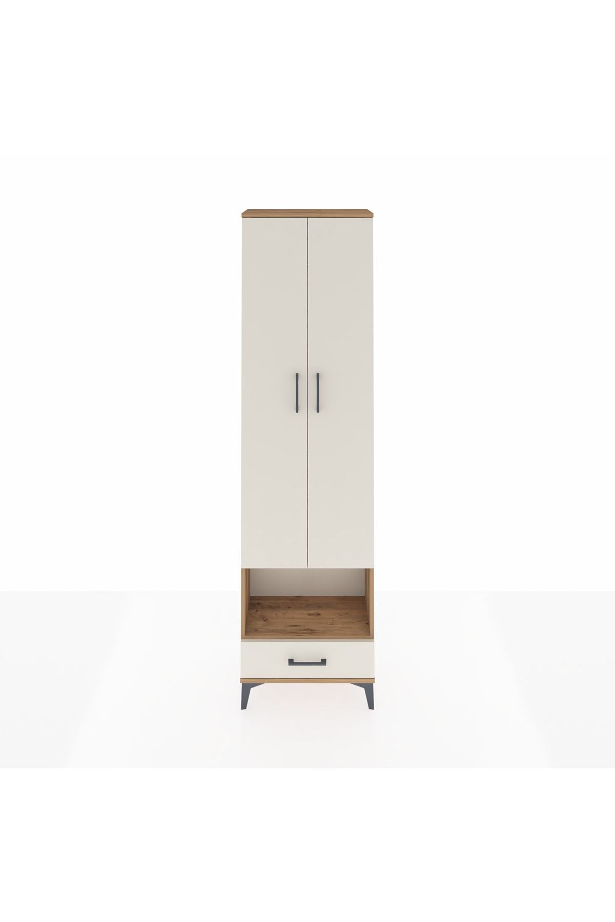 Arges Dolap 5 Raflı Tek Çekmeceli Tek Askılı 60x30x221 - S29M027V7A