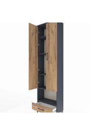 Arges Dolap 5 Raflı Tek Çekmeceli Tek Askılı 60x30x221 - S29M027V6A