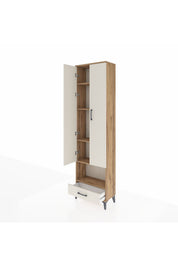 Arges Dolap 5 Raflı Tek Çekmeceli Tek Askılı 60x30x221 - S29M027V7A