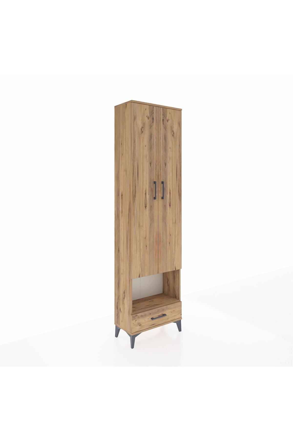Arges Dolap 5 Raflı Tek Çekmeceli Tek Askılı 60x30x221 - S29M027V9A