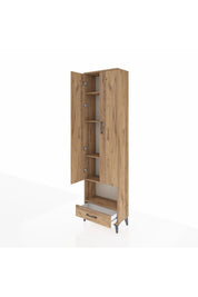 Arges Dolap 5 Raflı Tek Çekmeceli Tek Askılı 60x30x221 - S29M027V9A
